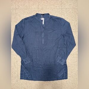 COOFANDY Men's Blue Casual Shirt